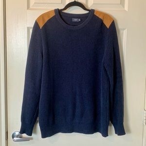 J. Crew Woodsman Knit Shoulder Patch Sweater